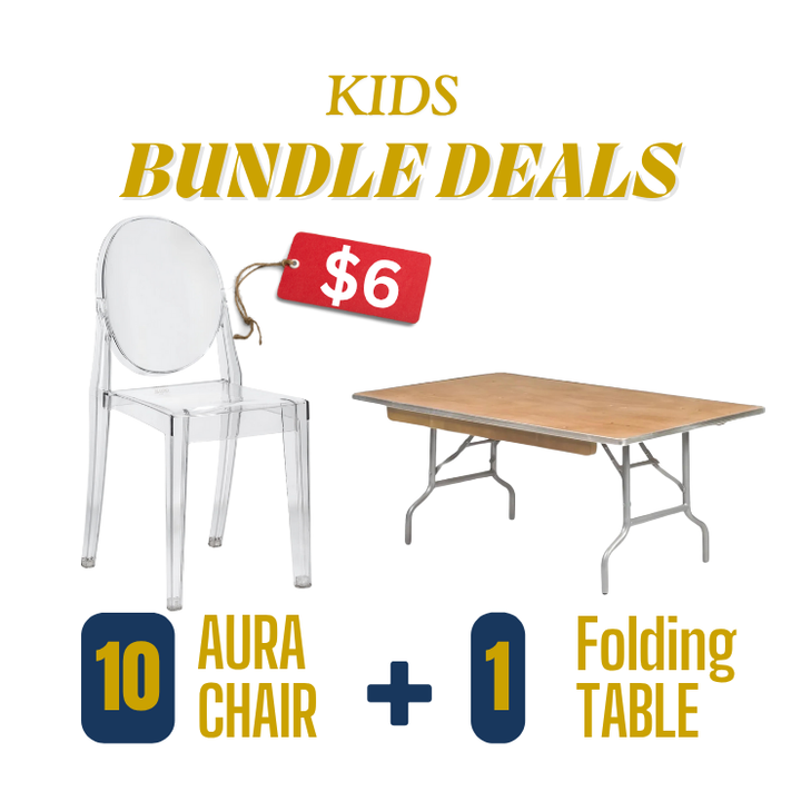 Kids Clear Acrylic Chairs Rental Atlanta GA