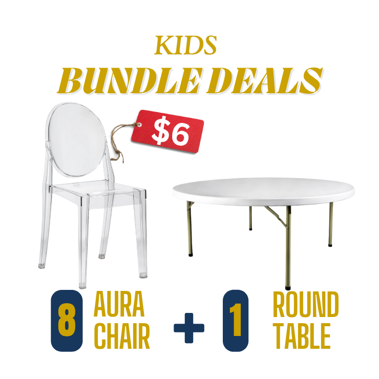 Kids Clear Acrylic Chairs Rental Atlanta GA