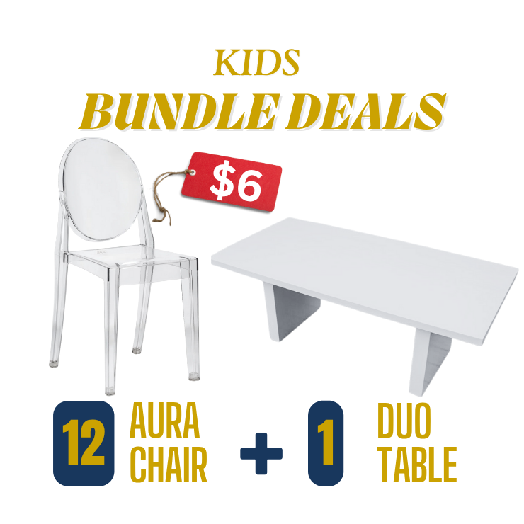 Kids Clear Acrylic Chairs Rental Atlanta GA
