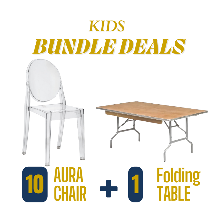 Kids Clear Acrylic Chairs Rental Atlanta, GA