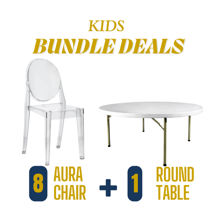 Kids Clear Acrylic Chairs Rental Atlanta, GA