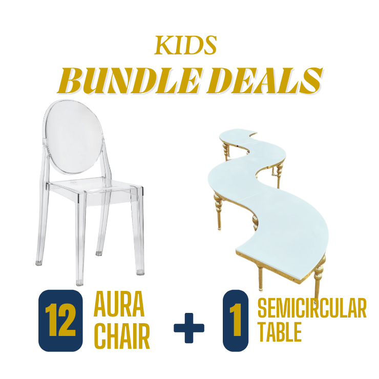 Kids Clear Acrylic Chairs Rental Atlanta, GA
