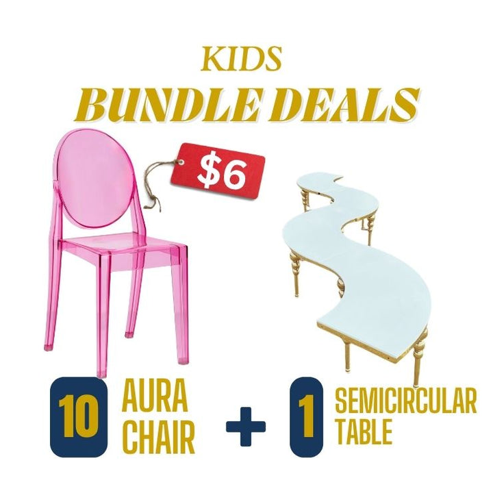 Kids Acrylic Chairs Rental Atlanta GA Pink