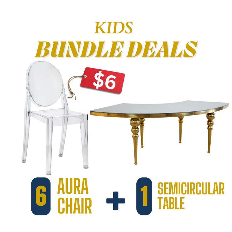 Kids Clear Acrylic Chairs Rental Atlanta GA