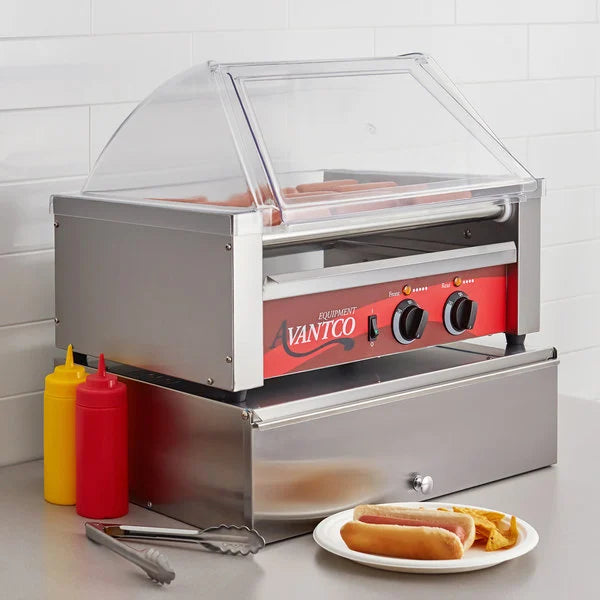 Hot Dog Roller Grill & Bun Steamer