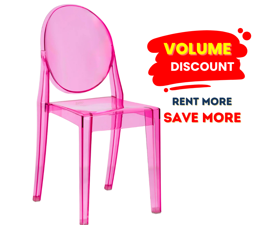 Kids Acrylic Rental Chairs Atlanta, GA
