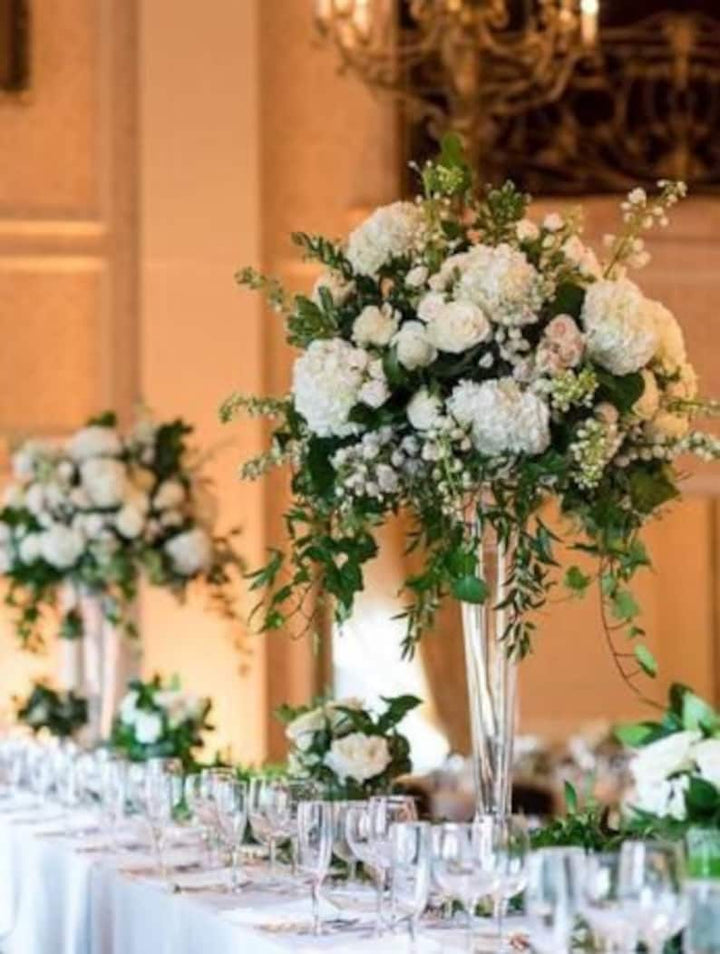 Centerpiece- Glass Trumpet Vases- SLING 24  inch Atlanta GA Rentals