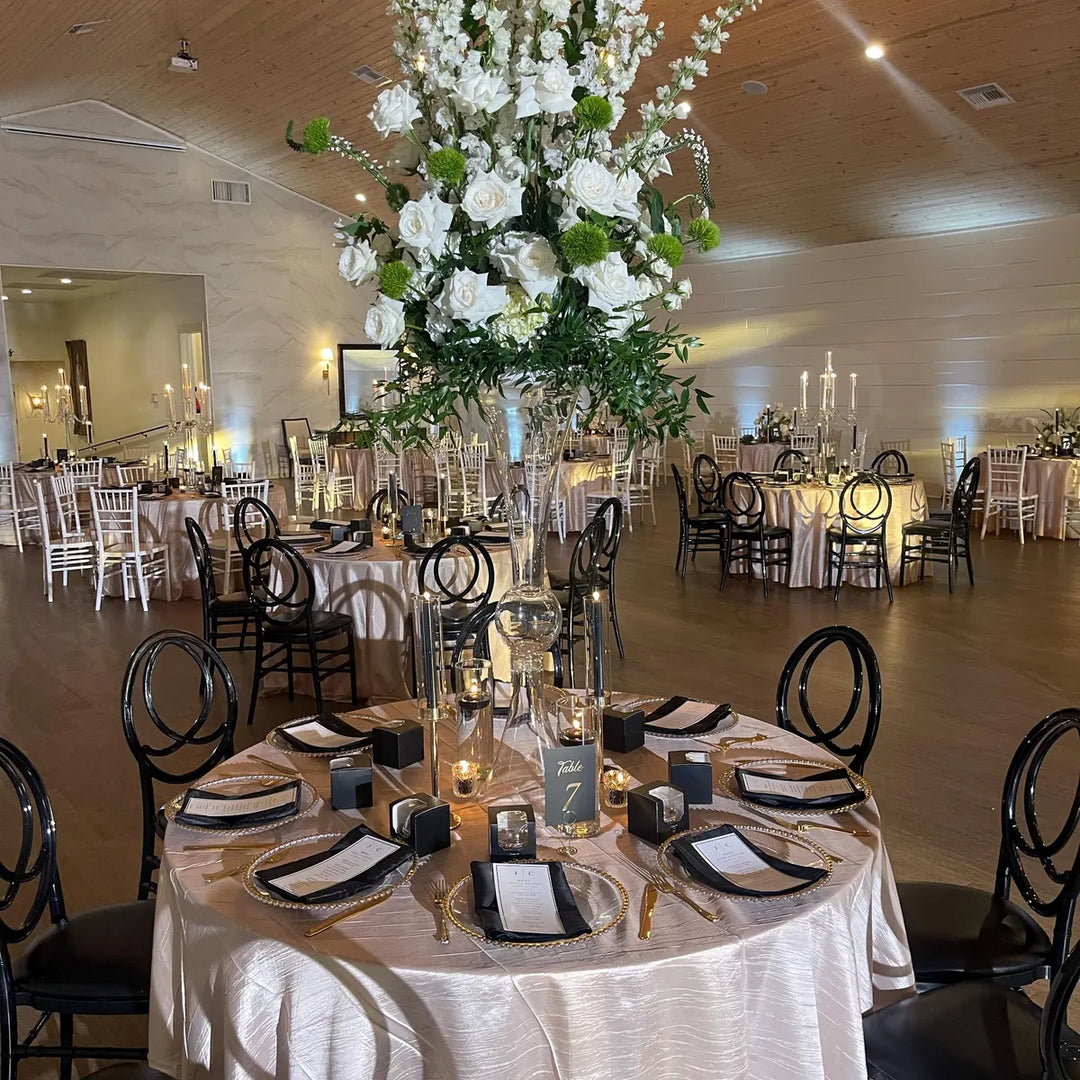 Centerpiece Vase_ HOUR Glass Trumpet  36 inch Atlanta GA Rentals