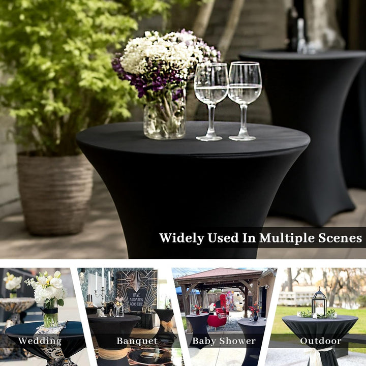 Cocktail Highboy Tablecloth Rentals for Weddings & Parties in Atlanta, Sandy Springs & Roswell