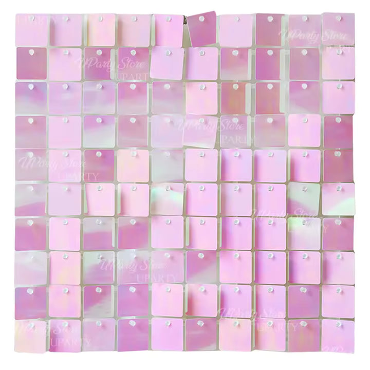 Pink -Iridescent Shimmer Wall Rental in Atlanta | WOW Event Rental