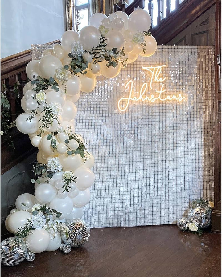 White Shimmer Wall Rental in Atlanta | WOW Event Rental
