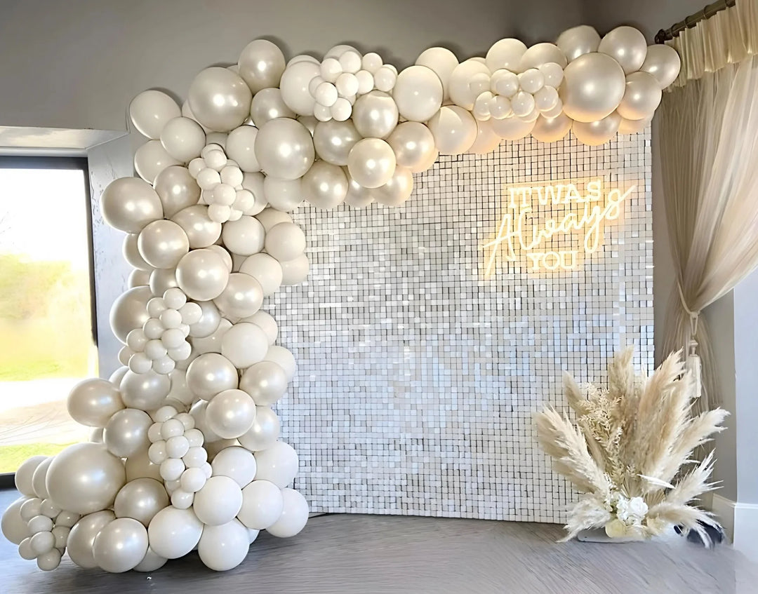 White Shimmer Wall Rental in Atlanta | WOW Event Rental