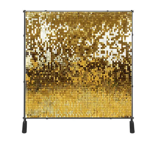 Gold Shimmer Wall Rental in Atlanta | WOW Event Rental