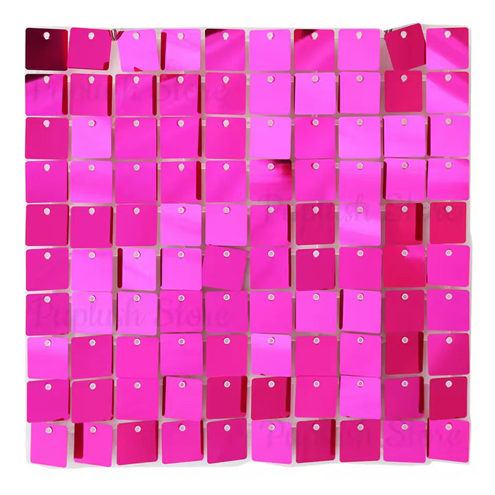 Pink - Hot  Shimmer Wall Rental in Atlanta | WOW Event Rental